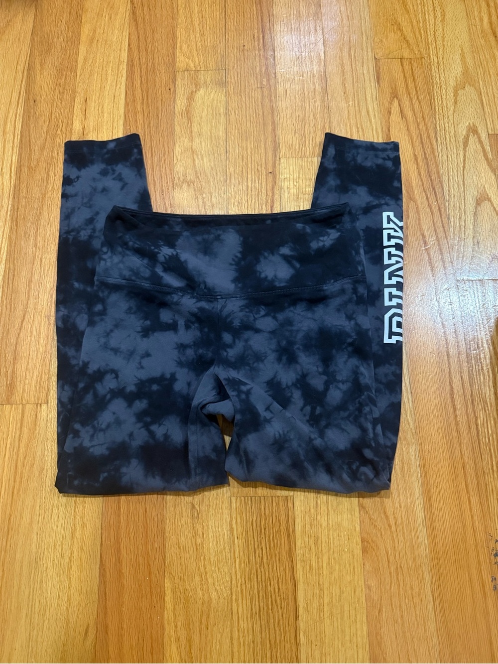 VS PINK High Waisted Tie Dye Yoga Leggings Sz L